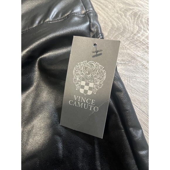 VINCE CAMUTO Women’s Faux Vegan Leather Bootcut Pants Black Size Small (28x29) - Picture 11 of 12